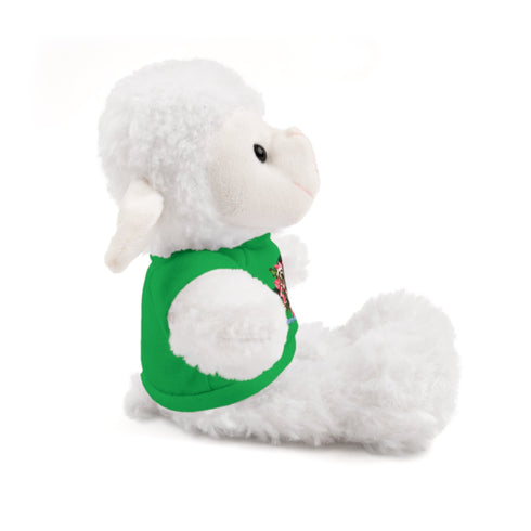 Custom Photo Festive Poinsettia Stuffed Animals with Tee